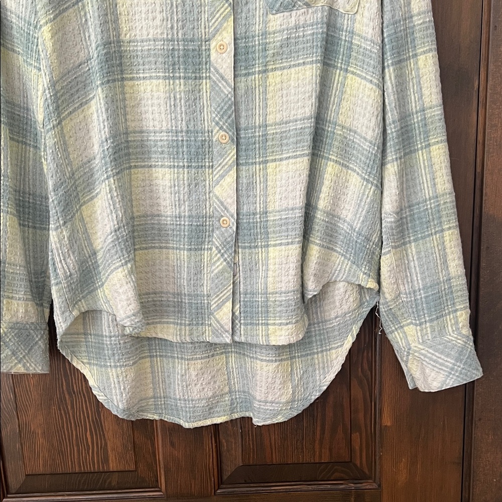 Rails Light Blue Cream Plaid Shirt - Picture 6 of 7